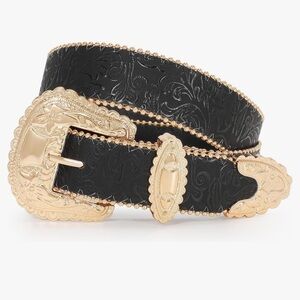 Western Floral Fashion Belt